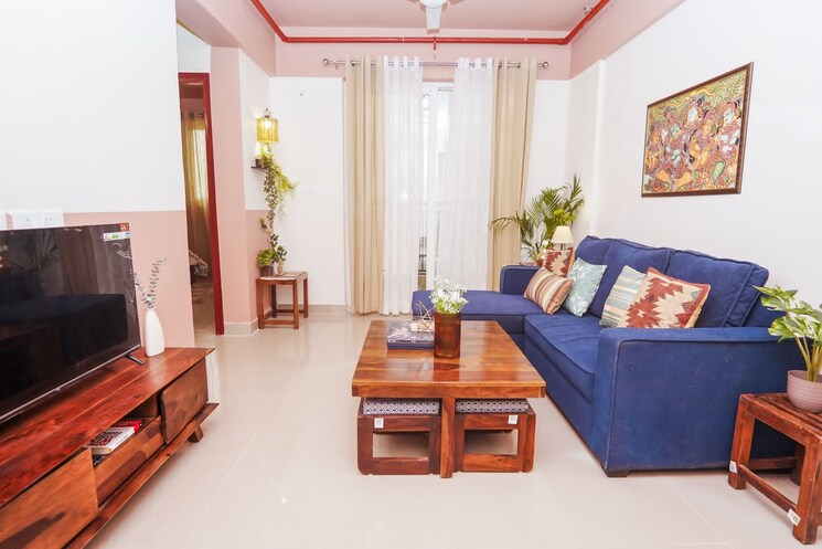 Living Room, gaur-sportswood 3 Bedroom 1850 Sq.Ft. Apartment In Sector 79 Noida 9186344