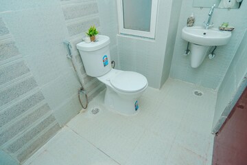 Bathroom in 3 BHK Apartment at Gaur Sportswood, Sector 79 – for Rent
