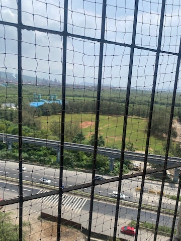 Balcony in 2 BHK Apartment at Cosmic Heights, Bhakti Park – for Rent