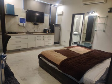 Living Room in Studio Builder Floor at Greater Kailash I – for Rent