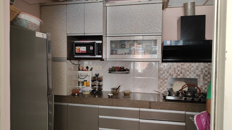 Kitchen, orchid-island 3.5 Bedroom 1550 Sq.Ft. Apartment In Sector 51 Gurgaon 9186450