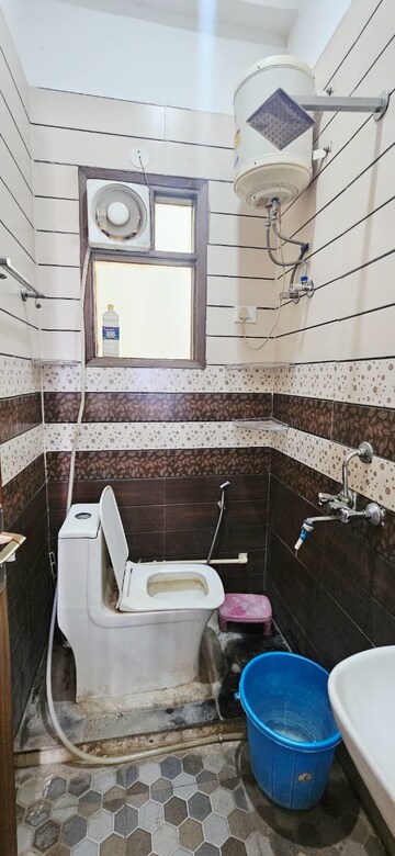 Bathroom in 3 BHK Builder Floor at Chattarpur – for Rent