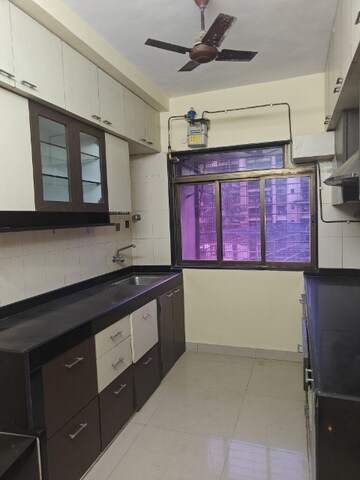Kitchen in 3 BHK Apartment at Meridian Apartment, Nerul Sector 6 – for Rent