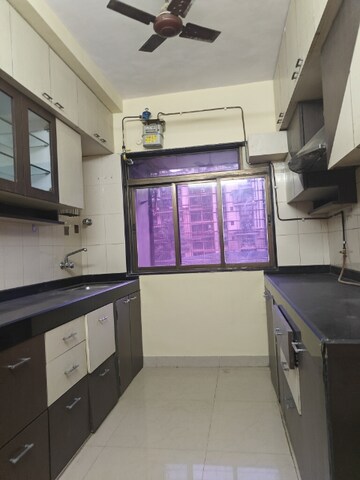 Kitchen in 3 BHK Apartment at Meridian Apartment, Nerul Sector 6 – for Rent