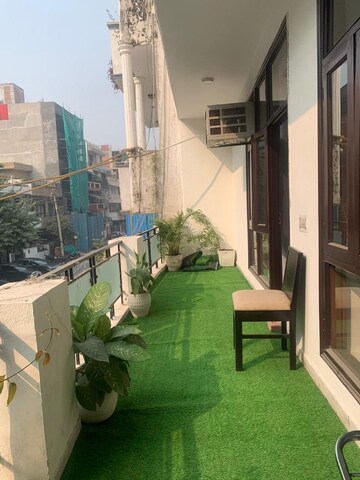 Balcony in 3 BHK Builder Floor at Greater Kailash I – for Rent
