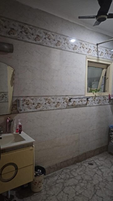 Bathroom in 3 BHK Builder Floor at Greater Kailash I – for Rent