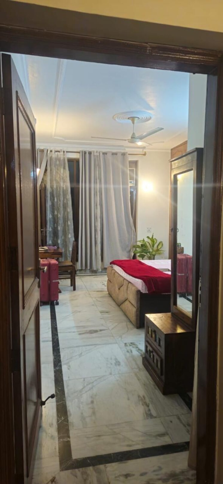 Bedroom, greater kailash i 3 Bedroom 1800 Sq.Ft. Builder Floor In Greater Kailash I Delhi 9186473