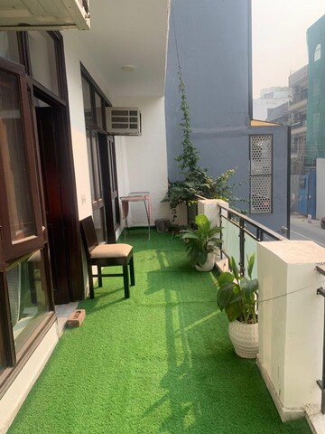 Balcony in 3 BHK Builder Floor at Greater Kailash I – for Rent