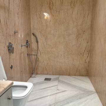 Bathroom in 3 BHK Apartment at Lodha World View, Empire Mill – for Rent