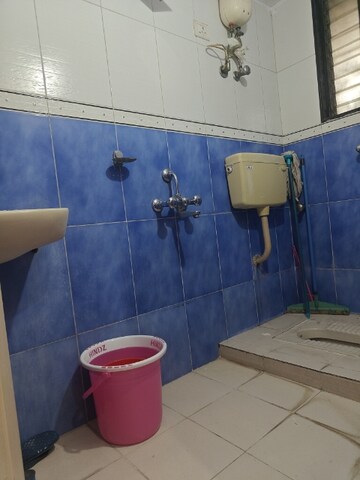 Bathroom in 3 BHK Apartment at Meridian Apartment, Nerul Sector 6 – for Rent