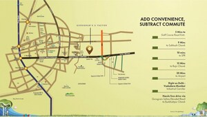 3 BHK Apartment – Map Location View at Signature Global Daxin Vistas, Bhondsi - for Sale