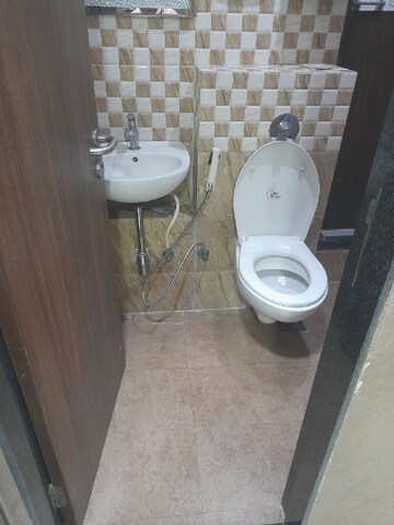Bathroom in 2 BHK Apartment at Sethia Grandeur, Bandra East – for Rent