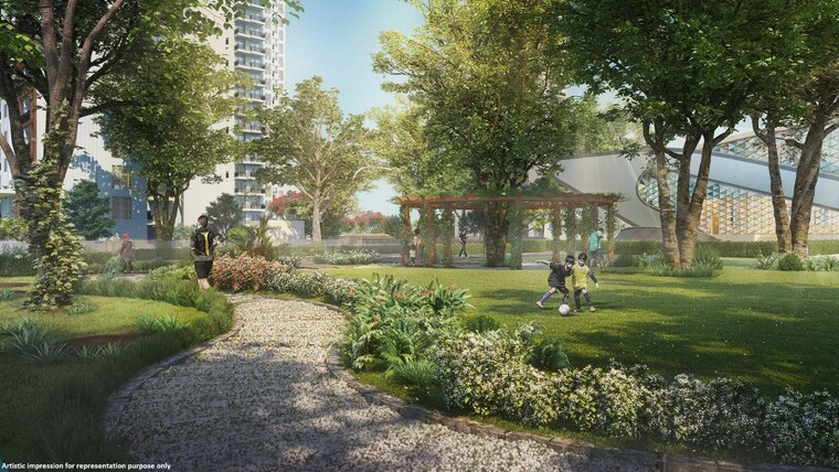 Garden, godrej-nature-plus 2 Bedroom 1385 Sq.Ft. Apartment In Sohna Sector 33 Gurgaon 9186679