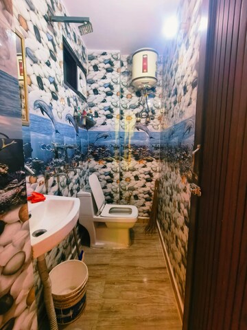 Bathroom in 2 BHK Builder Floor at Dwarka Mor – for Rent