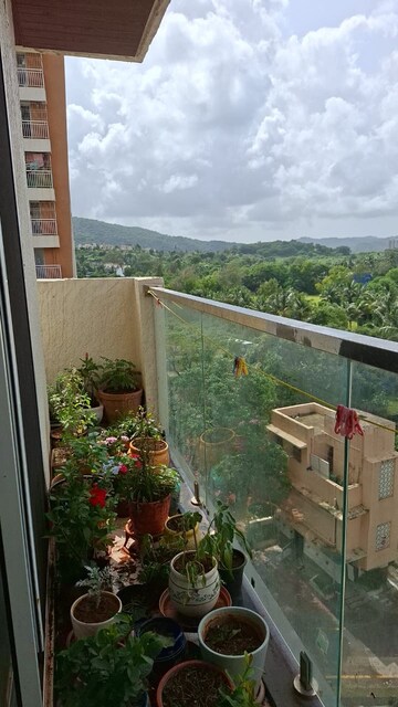 Balcony in 2 BHK Apartment at JVM Tiara, Thane West – for Rent
