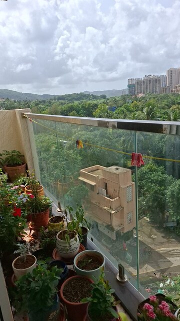 Balcony in 2 BHK Apartment at JVM Tiara, Thane West – for Rent