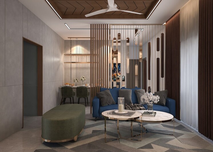 Living Room, kundan-eternia 4 Bedroom 1840 Sq.Ft. Apartment In Ghorpadi Pune 9187192