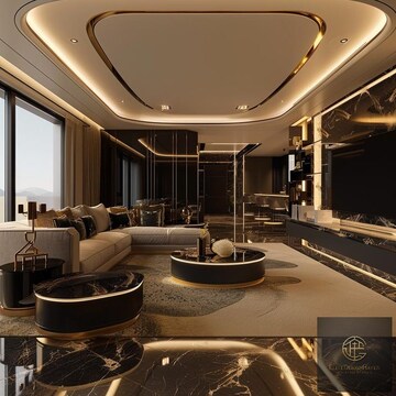 Living Room in 3 BHK Apartment at M3M Capital, Sector 113 – for Sale