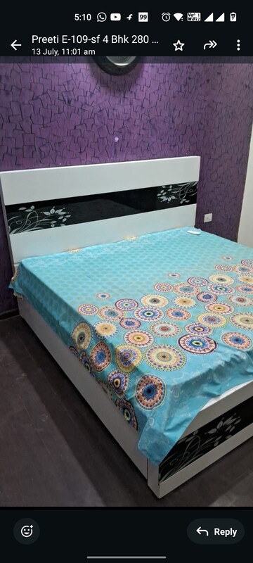 Bedroom in 4 BHK Builder Floor at Parklands, Sector 85 – for Rent