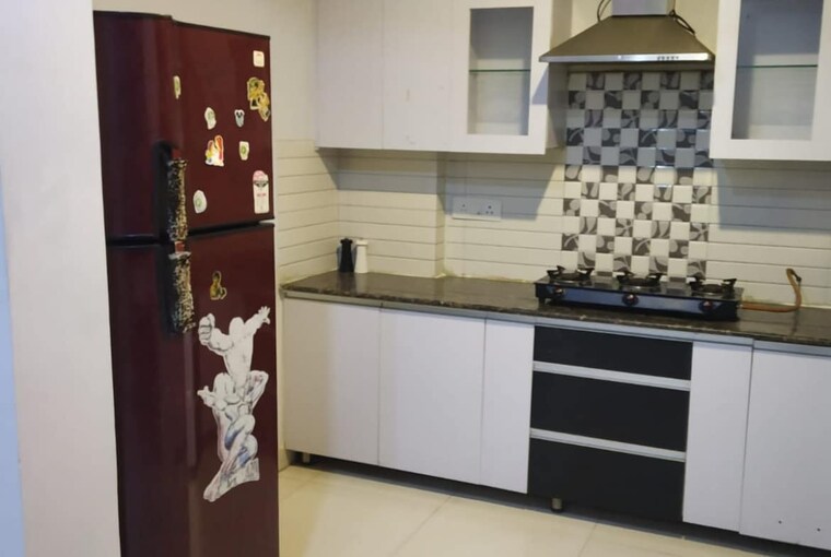 Kitchen, mona-greens 3 Bedroom 1400 Sq.Ft. Apartment In Ghazipur Zirakpur 9187258