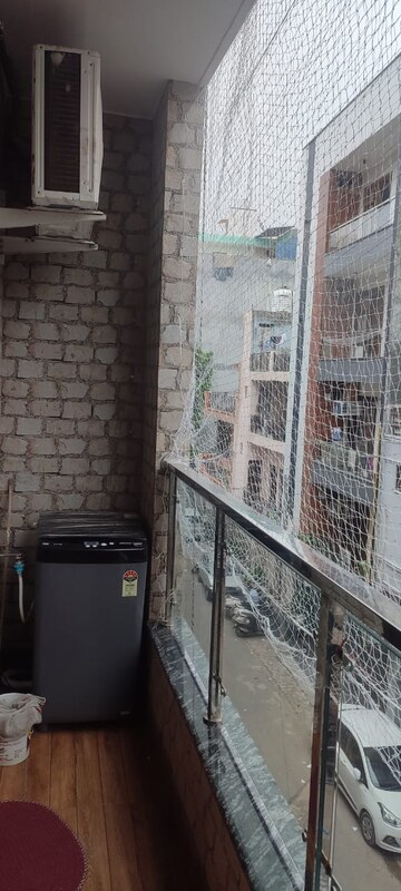 Balcony in 2 BHK Builder Floor at Ashok Vihar – for Rent
