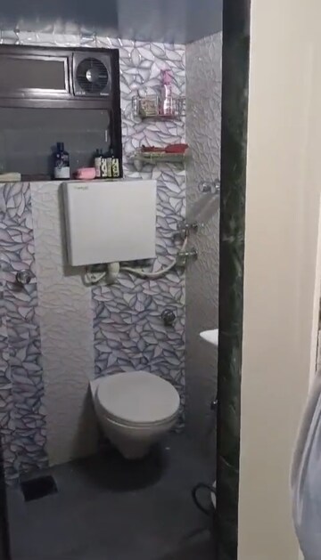 Bathroom in 1 BHK Apartment at Kshitij CHS, Goregaon East – for Rent