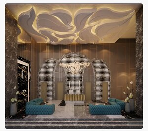 Living Room in 4 BHK Apartment at Satguru Rendezvous, Bandra West – for Sale