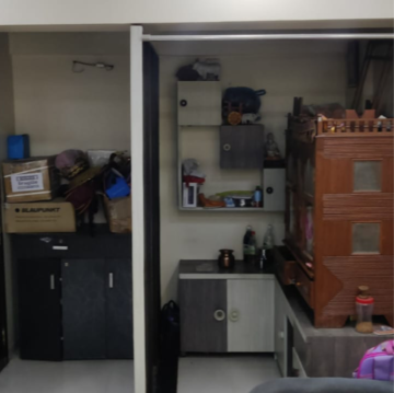 Kitchen in 3 BHK Apartment at Vishnu Vihar CHS, Maharshi Nagar – for Rent