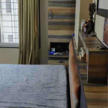 Bedroom in 3 BHK Apartment at Vishnu Vihar CHS, Maharshi Nagar – for Rent