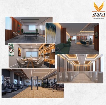 Living Room in 4 BHK Apartment at Vasavi Lakecity West, Hafeezpet – for Sale