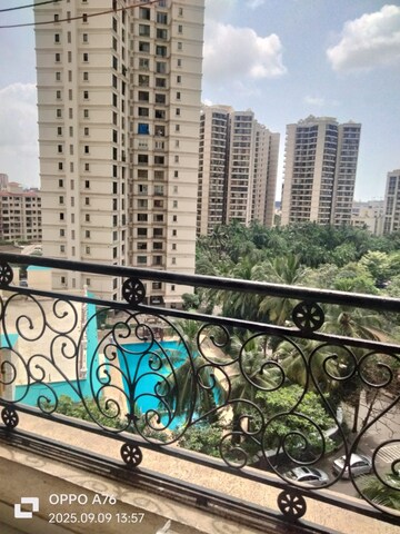 Balcony in 3 BHK Apartment at Lake Florence, Powai – for Rent