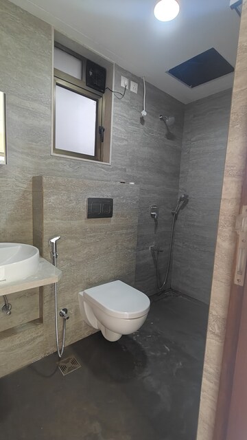 Bathroom in 3 BHK Apartment at Chembur Heights, Chembur – for Rent