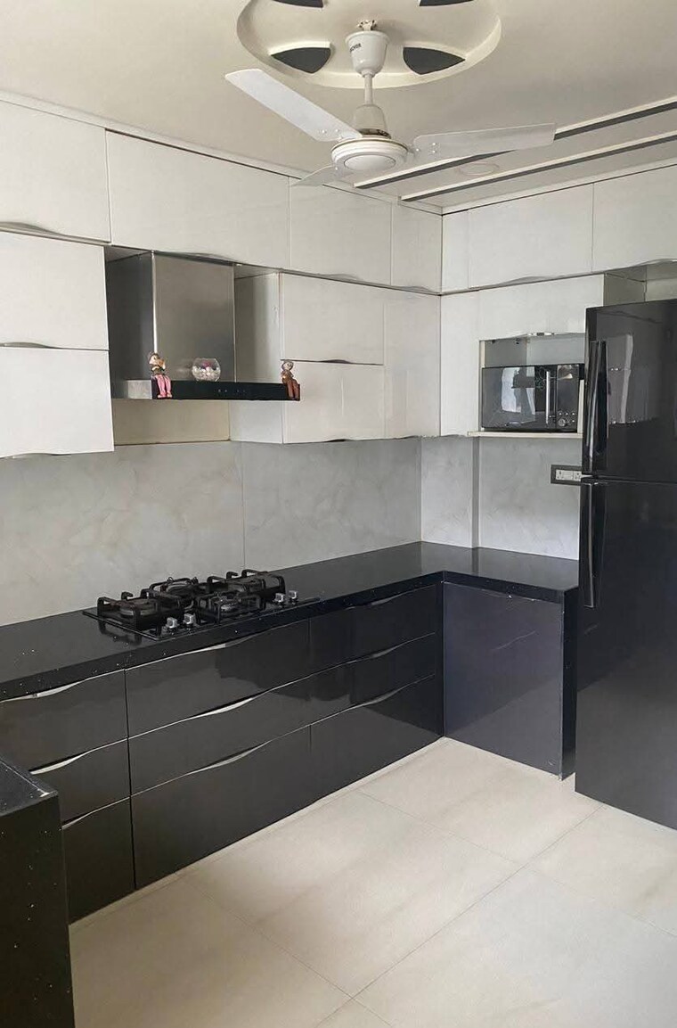 Kitchen, gera-emerald-city 3 Bedroom 1400 Sq.Ft. Apartment In Kharadi Pune 9187942