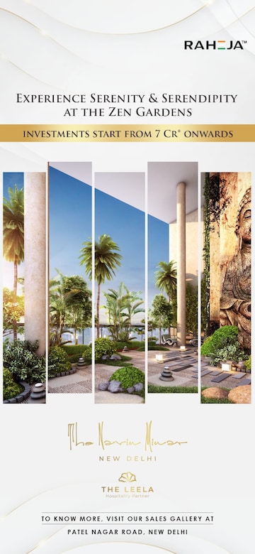 4 BHK Apartment – Garden View at Raheja The Leela Sky Villas, Patel Nagar - for Sale