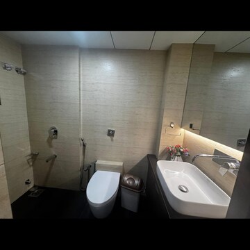 Bathroom in 3 BHK Apartment at Chaitanya CHS Goregaon East, Mudran Press Colony – for Rent