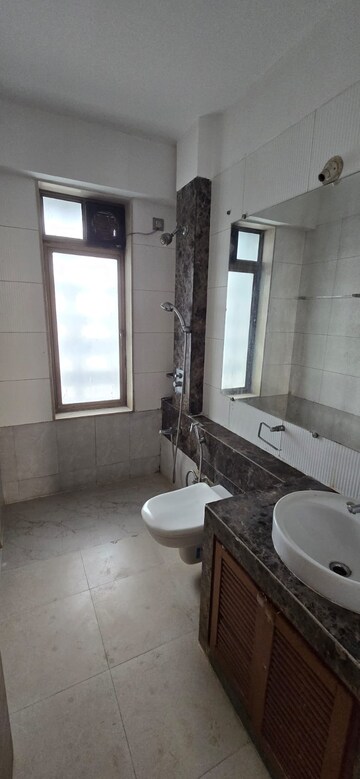 Bathroom in 3 BHK Apartment at Zahra Tower, Worli – for Rent