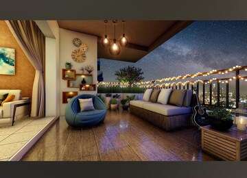 Living Room in 3 BHK Apartment at ASBL Spectra, Financial District – for Sale