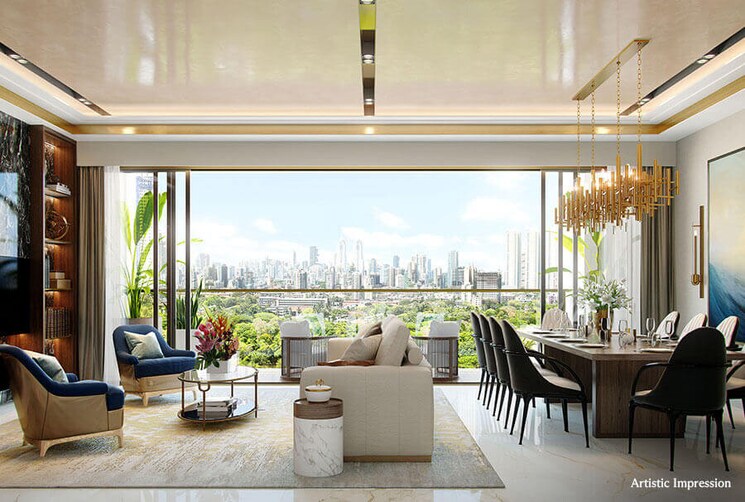 Living Room, piramal-aranya 4 Bedroom 2654 Sq.Ft. Apartment In Byculla Mumbai 9188526