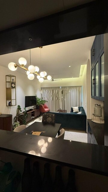 Living Room in 2 BHK Apartment at L&T Crescent Bay T2, Parel – for Rent