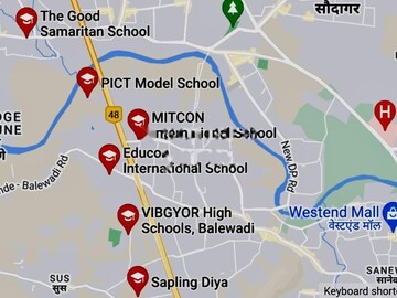 4 BHK Apartment – Map Location View at Rohan Seher Villa, Baner - for Sale