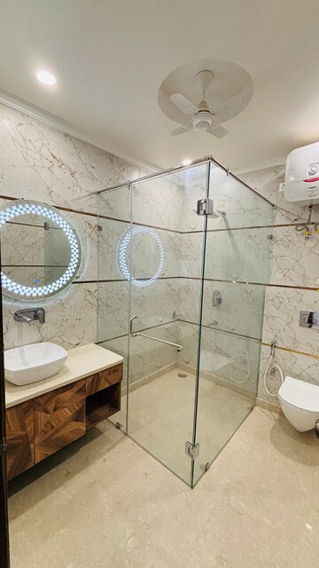 Bathroom in 4 BHK Builder Floor at Palam Vihar – for Sale