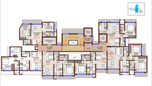 Floor Plan in 1 BHK Apartment at Meghna Rivaan, Goregaon West – for Sale