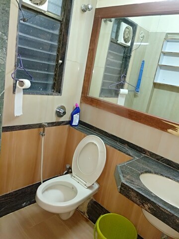 Bathroom in 1 BHK Apartment at Greenwoods CHS, Andheri East – for Rent