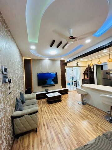 Living Room in 2.5 BHK Apartment at Samarttha 45 Shashwat Avenue, Punawale – for Sale