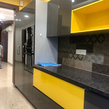 Kitchen in 4 BHK Builder Floor at Sushant Lok I – for Rent