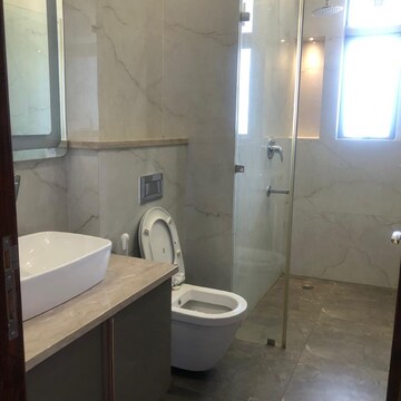 Bathroom in 4 BHK Builder Floor at Sushant Lok I – for Rent