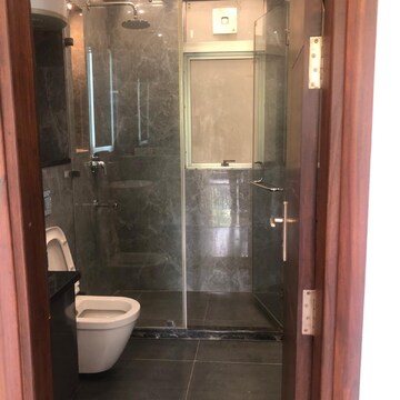 Bathroom in 4 BHK Builder Floor at Sushant Lok I – for Rent