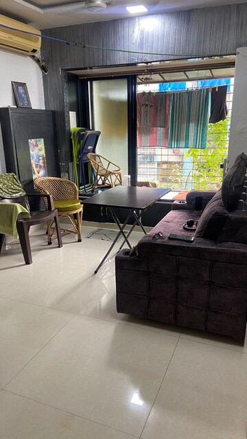 Living Room in 1 BHK Apartment at Kamala Ashish Tower, Kandivali West – for Rent