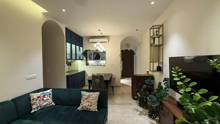 Living Room, lnt-crescent-bay-t3 2 Bedroom 855 Sq.Ft. Apartment In Parel Mumbai 9189156