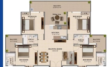 4 BHK Apartment For Sale in Dayalpur